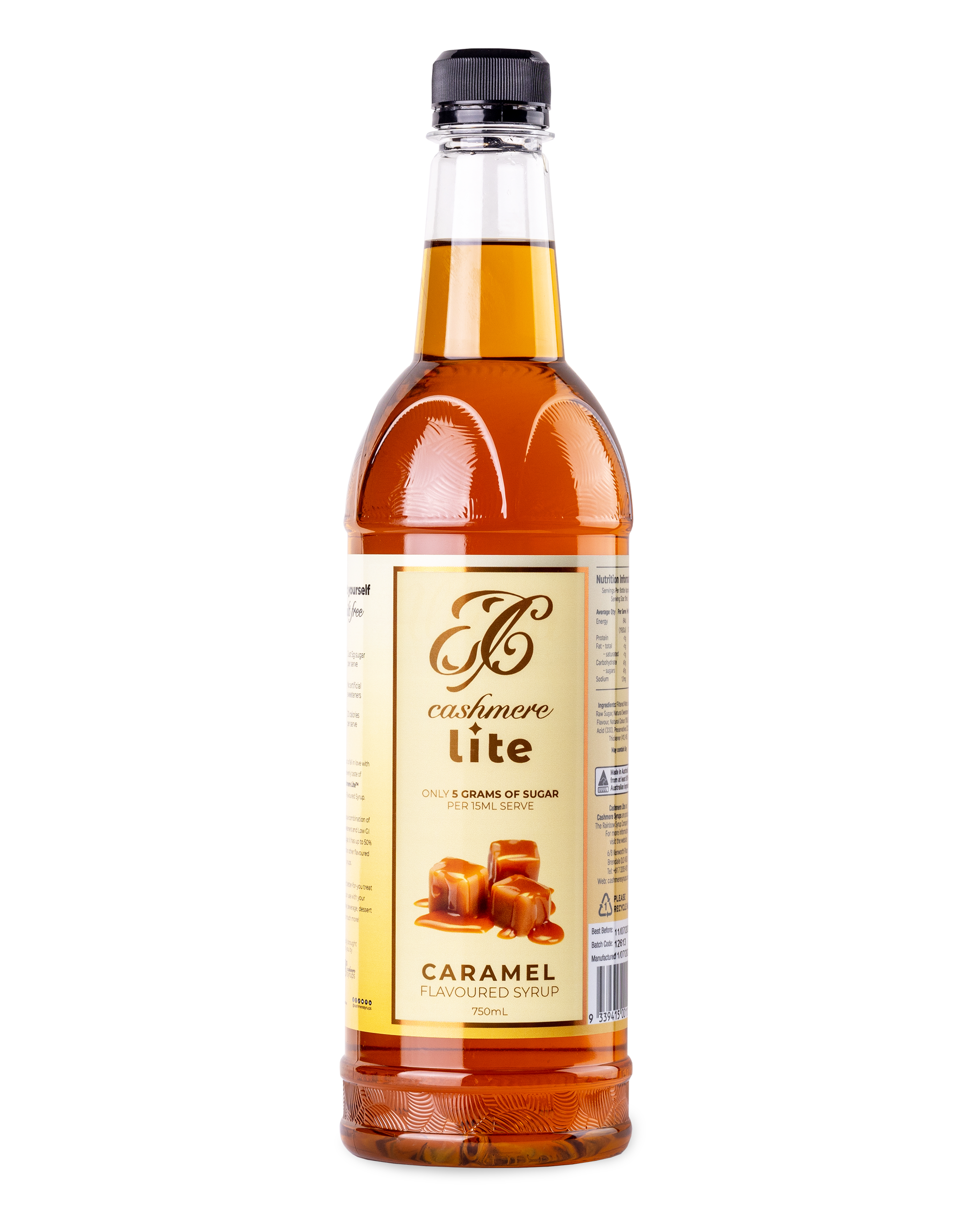 Cashmere Lite Caramel Flavoured Syrup