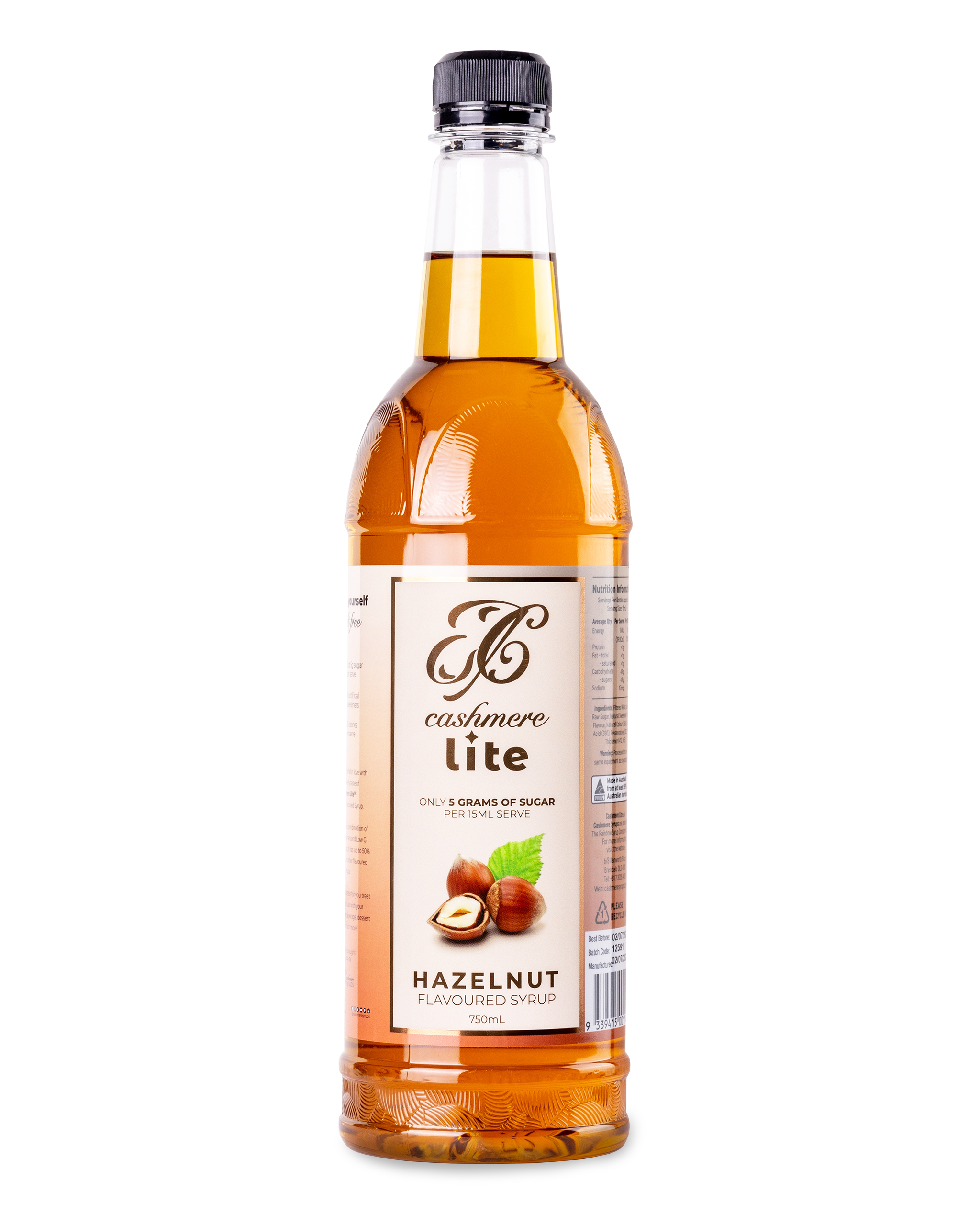 Cashmere Lite Hazelnut Flavoured Syrup