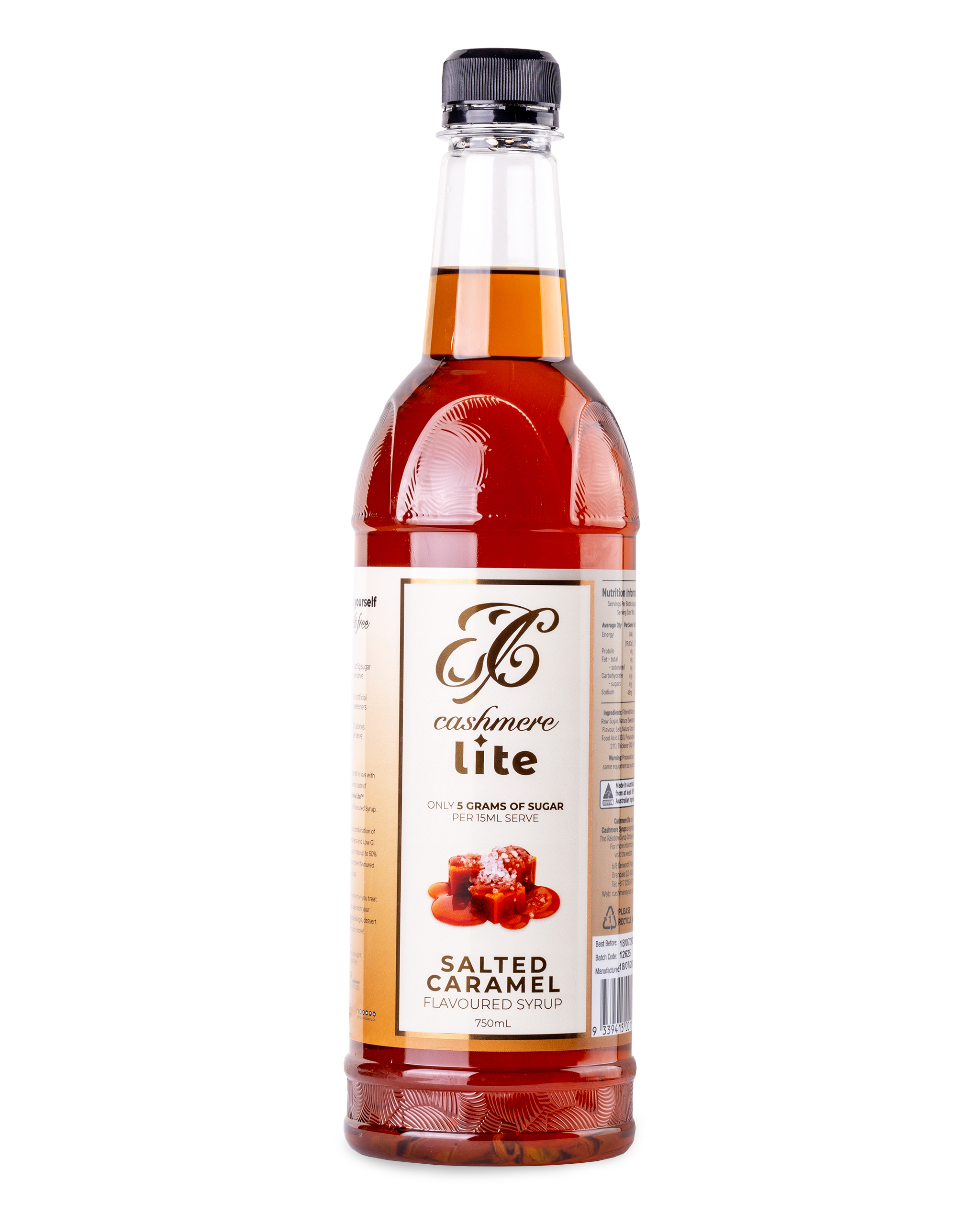 Cashmere Lite Salted Caramel Flavoured Syrup