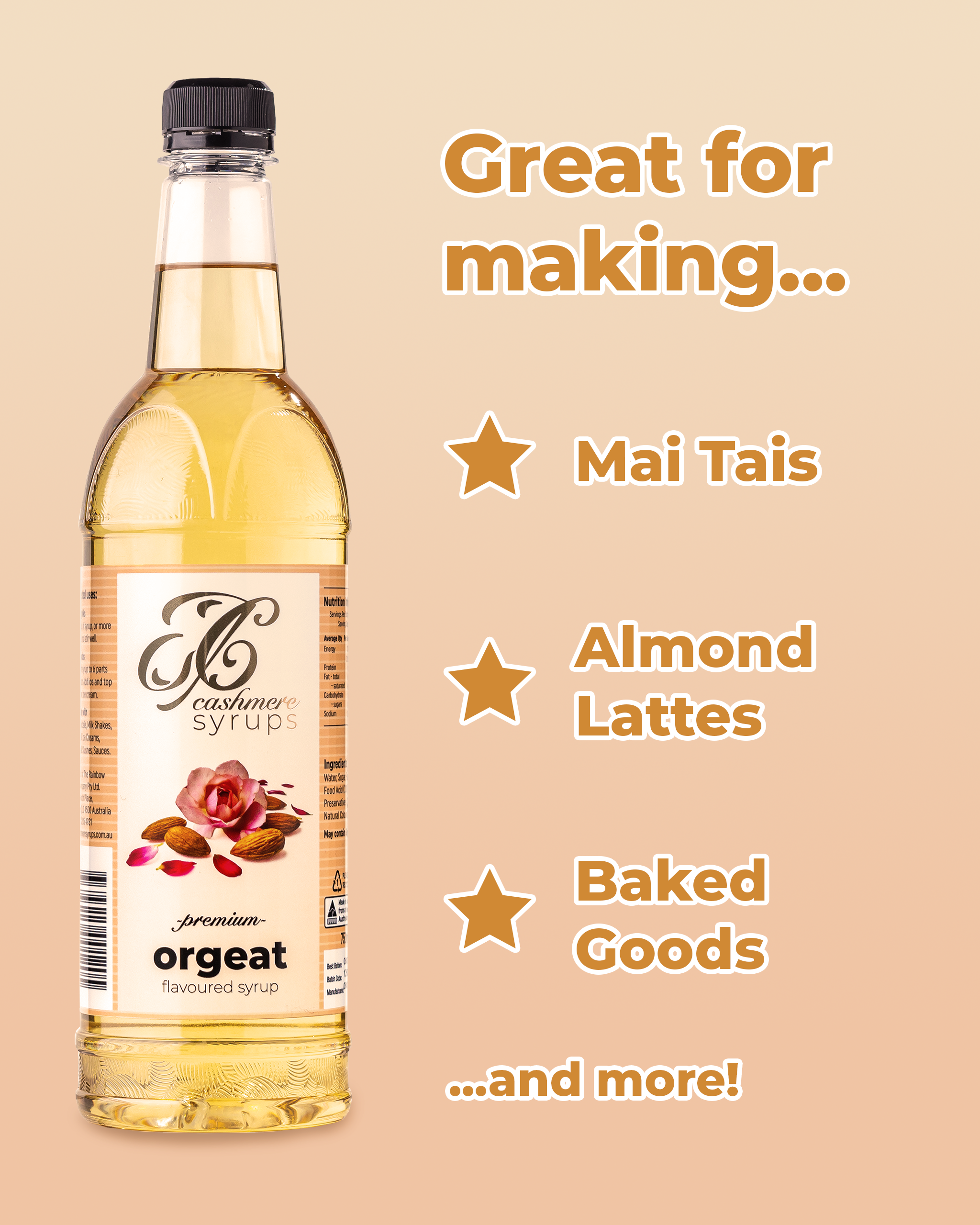 Orgeat Syrup - great for making Mai Tais, Almond Lattes, Baked Goods and more!