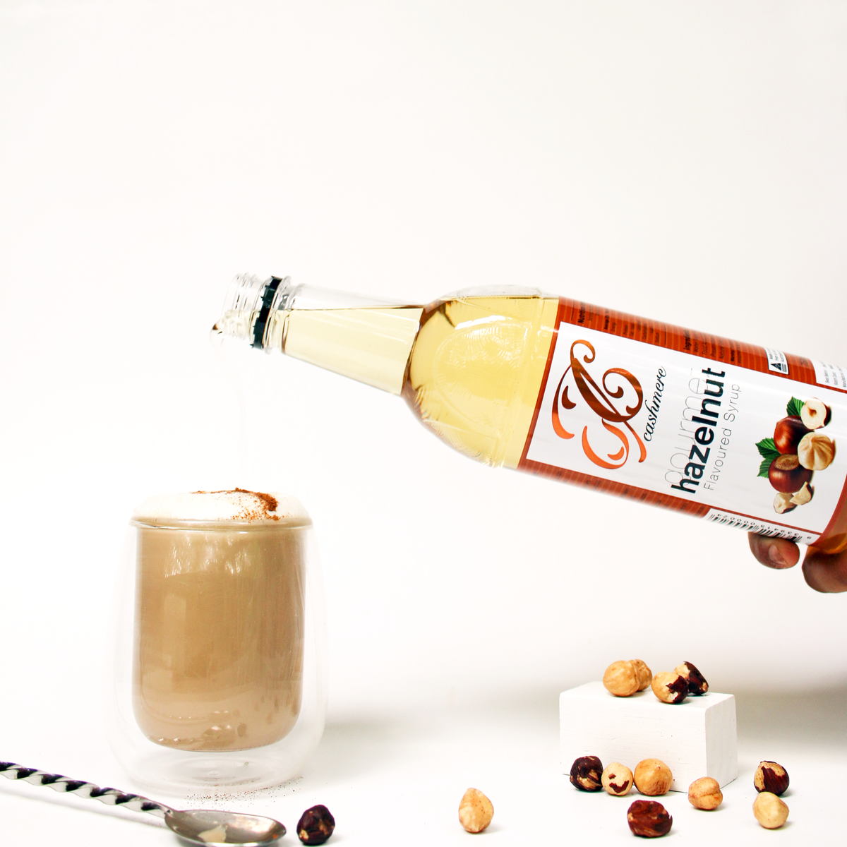 Hazelnut Coffee Syrup 750ml Flavoured Hazelnut Syrup for Coffee Cashmere Syrups