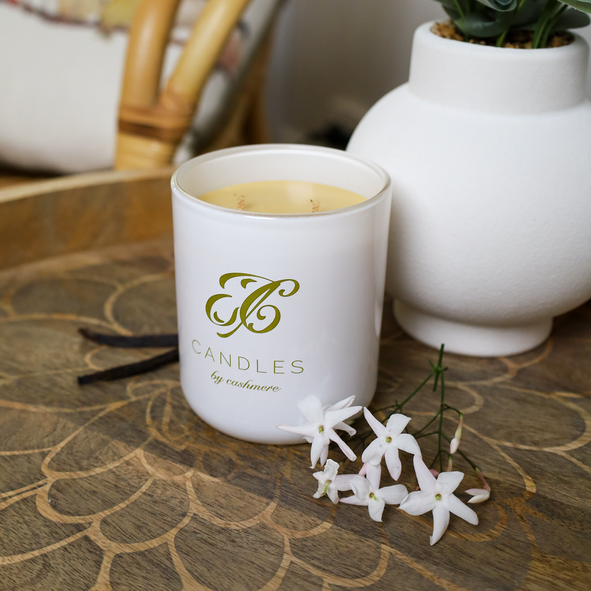 Vanilla Scented Candle Candles by Cashmere Cashmere Syrups