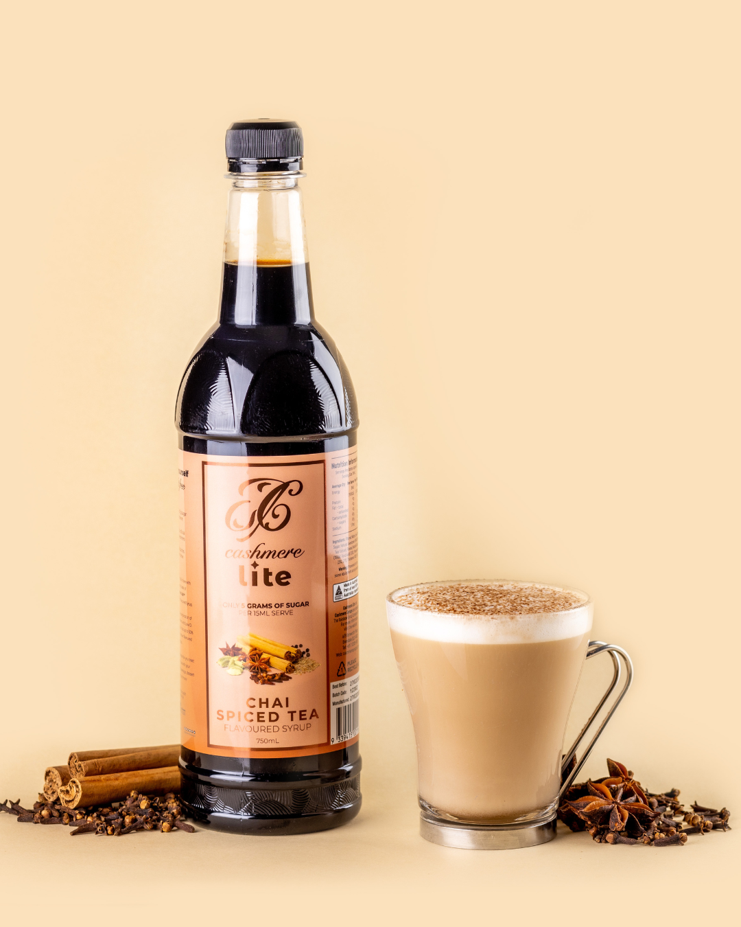 Cashmere Lite Chai Spiced Tea Flavoured Syrup