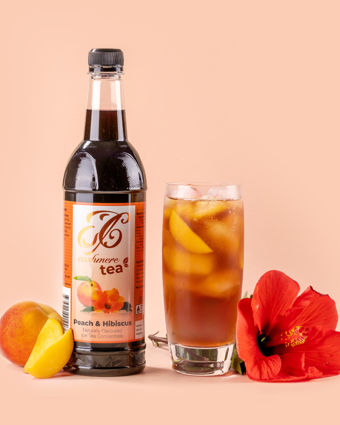 Peach & Hibiscus Iced Tea Concentrate