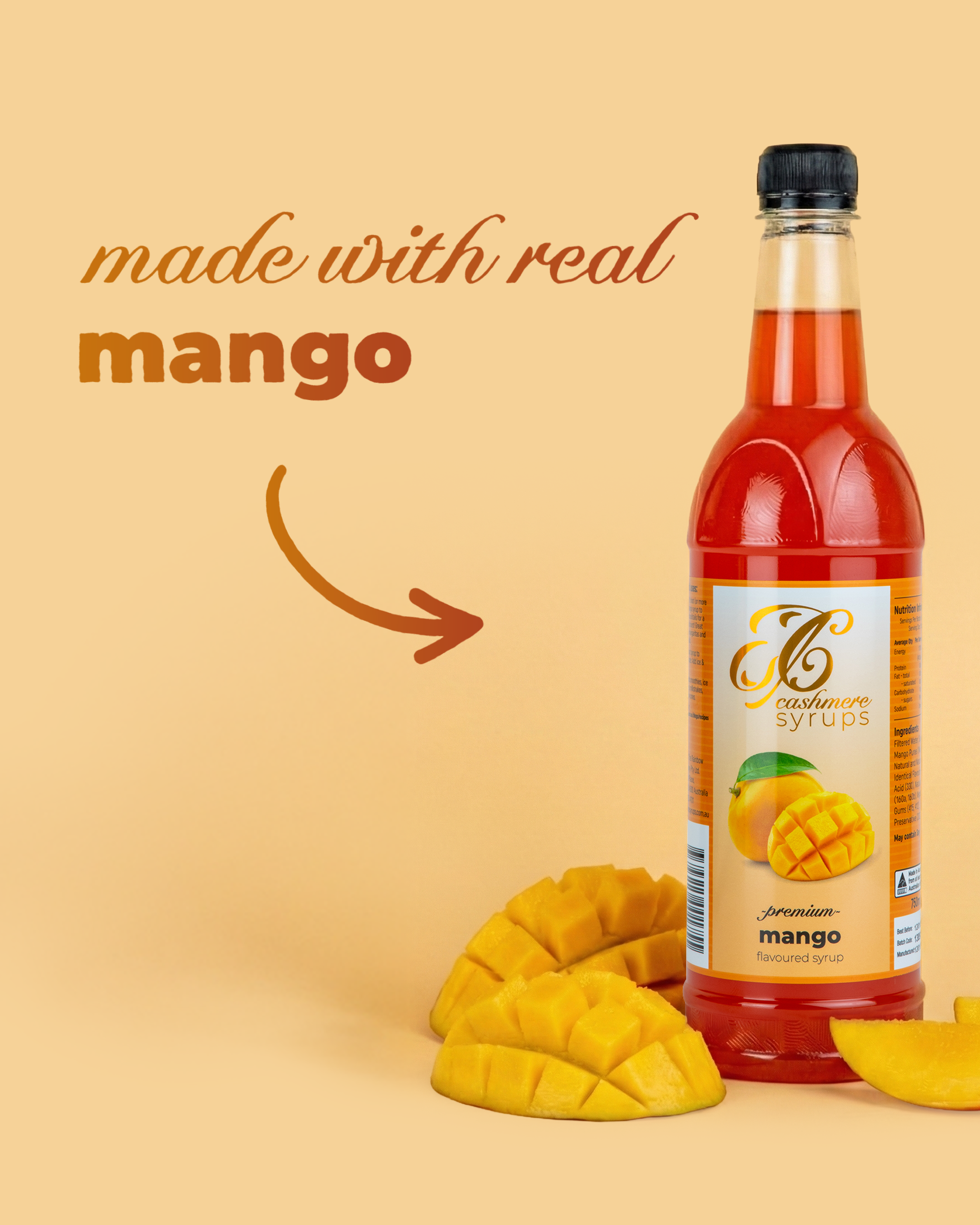 Red Mango Syrup Buy Mango Syrup Online | Cashmere Syrups