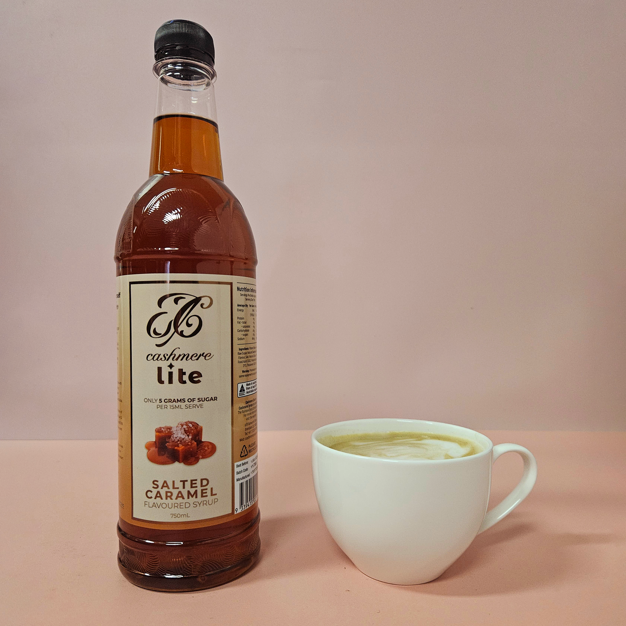 Cashmere Lite Salted Caramel Flavoured Syrup